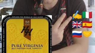 Pure Virginia HH Mac Baren recensione pipe tobacco pipa smoke smoking ytpc reviews [upl. by Grodin]