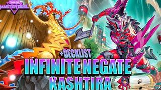 KASHTIRA INFINITE NEGATE IS HERE  DECKLIST YuGiOh Master Duel [upl. by Airbma]