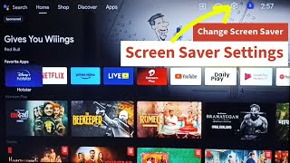 All Google TV  Screen Saver Settings  Change Screen Saver [upl. by Adnola]