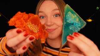 ASMR Trying Edible Crystals for the First Time Whispered Eating [upl. by Wanda]