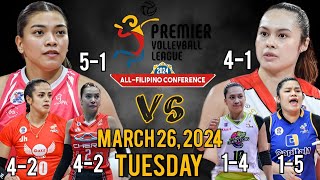 PVL 2024 SCHEDULE MARCH 26 TUESDAY  ALL FILIPINO CONFERENCE [upl. by Annayak]