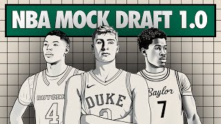 2025 NBA Mock Draft V1  First Round  Picks 130 [upl. by Adranoel219]