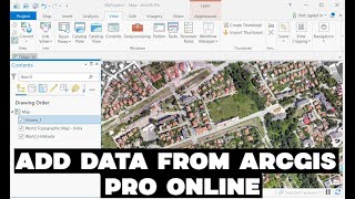 Add data from ArcGIS Online Adding data from ArcGIS Online into an ArcGIS Pro project I ArcGIS Pro [upl. by Ohs450]