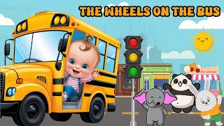 The wheels On The Bus  Educational entertainment  nurseryrhymes amp Kids Dance Song [upl. by Ednarb]