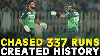 Pakistan Chased the Target of 337 Runs  Shaheens Creates History Over Kiwis  ODI  PCB  M2B2A [upl. by Nabru]