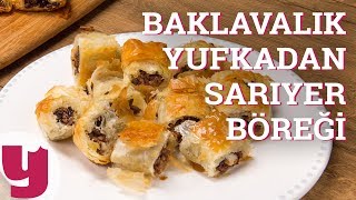 Baklavalık Yufkadan Sarıyer Böreği Tarifi Evdeki Bir Başka  Yemekcom [upl. by Akirre956]