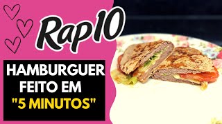 Como fazer Hambúrguer de Rap 10  FEITO EM 5 MINUTOS [upl. by Attennot]