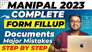 Manipal University Application Form 2023 Out  Step by Step Form Fillup  Manipal form fill up 2023 [upl. by Bucky249]