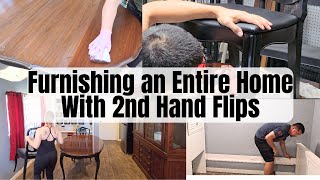 Part 2  Furnishing an Entire Home with Free and Second Hand Finds [upl. by Aynwat493]