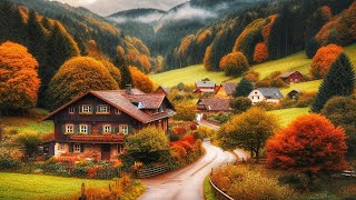 Autumn walking tour in A beautiful German village 4K 60fps  Charming countryside in Germany [upl. by Kaden139]