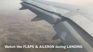 LANDING Airplane flaps amp ailerons [upl. by Loeb]