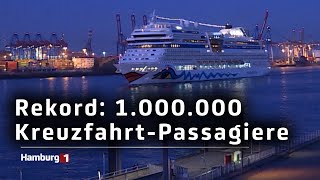 Historischer Rekord für Hamburg Hansestadt begrüßt Eine Millionsten KreuzfahrtPassagier [upl. by Hodges]