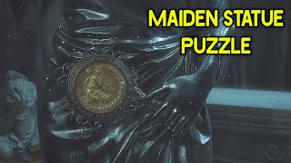 Resident Evil 2 Remake  Maiden Statue Medallion Code [upl. by Godber767]