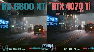 RTX 4070 Ti vs RX 6800 XT  4k Gaming [upl. by Nohsal605]