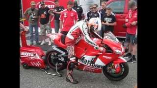 Loris Capirossis Ducati Desmosedici 990  Startup [upl. by Nnyled]