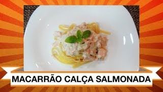 Receita de Espaguete ao Molho de Salmão  Web à Milanesa [upl. by Shieh489]