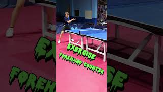 Table Tennis Training 🏓 Forehand counter🏓💪💪🏓 Played perfectly 👌Have fun watching 👀 [upl. by Dare]