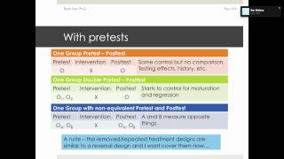 psyc514 7 Quasi Experiments part 1 [upl. by Latsirk910]