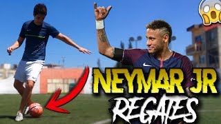 Aprende 3 REGATES de NEYMAR JR para BURLAR A TU RIVAL  SOMBRERO de NEYMAR  FÚTBOL  TUTORIAL [upl. by Romeo]