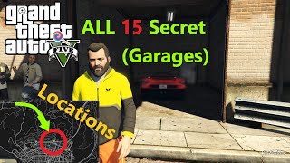 Discover All 15 Secret Garages Locations in GTA 5  Ultimate Guide 2023  Unlock Hidden Garages [upl. by Barbra]