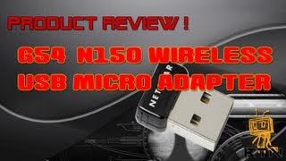 Product Review  NetGear G54N150 Wireless USB Micro Adapter WNA1000M [upl. by Buschi937]