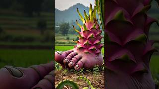 How to grow beautiful testy fruit and leg dragon Fruit amazing naturalfruitgradntrendingsong [upl. by Eniliuqcaj]