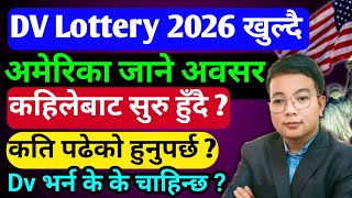 Dv lottery 2026 application form online l Dv lottery 2026 registration date l Edv 2026 opening date [upl. by Arebma27]