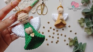 teje adorable ANGELITO  patrón facil a crochet  adornorecuerdo 😇 [upl. by Nitsid]