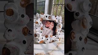 DIY Aesthetic photo frame ✨ Handmade room decor shorts diy handmade craft trending [upl. by Noivad]