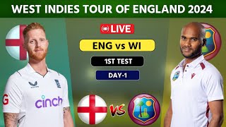 West Indies vs England Live 1st Test Lords  WI vs ENG Live Day 1 cricketlive [upl. by Palmer]