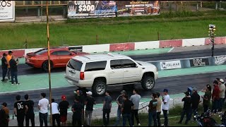 Chevrolet Camaro SS vs Cadillac Escalade  ARRANCONES AUTÓDROMO CULIACÁN [upl. by Benson]