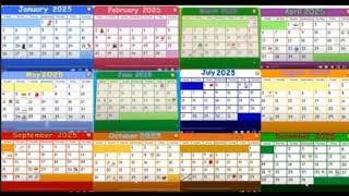 Starfall 2025 Yearly Calendar [upl. by Ecinad]