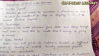 advantages and disadvantages of mail order business  class 11 business studies [upl. by Gaylord]