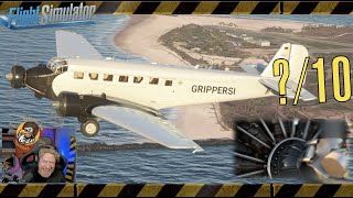 Asobo Junkers JU 52 Cinematic Aircraft Review  Flight simulator 2020 [upl. by Laeno27]