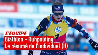 Biathlon 2023  Malgré des péripéties inattendues Johannes Boe remporte lindividuel de Ruhpolding [upl. by Attezi]