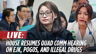 LIVE House holds 7th quad committee hearing on EJK POGOs and illegal drugs  September 27 [upl. by Alael]