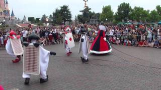 Once Upon A Dream Parade  Mickey and Alice with show stop Disneyland Paris [upl. by Elwyn]