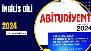 Abituriyent jurnalı 2024ingilis dili izah by Cevahir AA abituriyenthazırlığı sertifikasiya miq [upl. by Okim]