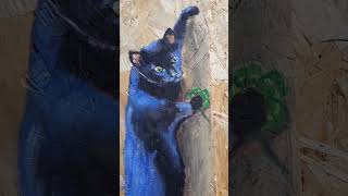 Beautiful Warminster Kitty Cat Art STREETART [upl. by Olenka221]