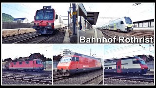 Zugsichtungen beim Bahnhof Rothrist Kanton Aargau Schweiz 2021 [upl. by Dirk]