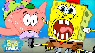 Bob Esponja  ¡Los momentos más temerarios de Bob Esponja en Fondo de Bikini ☠️  Español [upl. by Hildagard952]