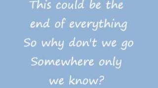 Keane  Somewhere Only We Know LYRICS [upl. by Wiebmer]