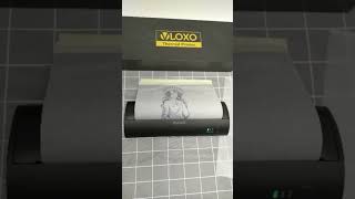 VLOXO P8009 Wireless Tattoo Stencil Printer Printing Demoshorts [upl. by Xuaeb]