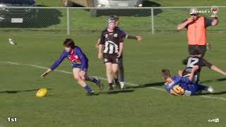 Glenorchy Magpies vs Huonville Lions  STJFL U13 Mixed Round 12 2024 [upl. by Doll908]