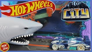 Pretend Play Hot Wheels Downtown City Aquarium Play Set [upl. by Neehs]