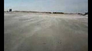 Windy sandy Brigantine Beach New Jersey in the winter [upl. by Cresa]