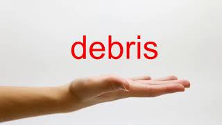 How to Pronounce debris  American English [upl. by Annoirb]