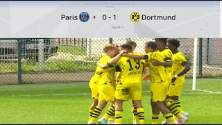 PSG 01 BORUSIA DORTMUND UEFA CHAMPIONS LEAGUE YOUTH  EXTENDED HIGHLIGHTS  19092023 [upl. by Burnett]