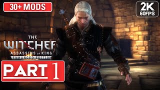 THE WITCHER 2 ASSASSINS OF KINGS Modded Walkthrough Part 1 2K 60FPS PC ULTRA FULL GAME [upl. by Stewart]