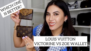 Louis Vuitton VICTORINE vs ZOE Wallet Review amp Comparison [upl. by Phalan379]